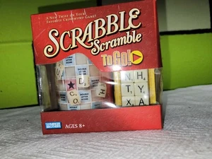 Scrabble Scramble To Go Game Travel Game Parker Brothers Hasbro 2+ Players NEW - Picture 1 of 3
