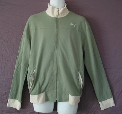 Puma VINTAGE Rare ALLEY 100% COTTON Track sweat shirt T7 Top Jacket Mens sz 2XL~ Foto 1 de 4