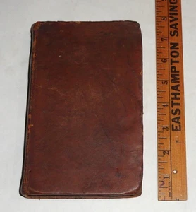 1813 "Youth’s Companion Or An Historical Dictionary” Ezra Sampson Leather Book - Imagen 1 de 24