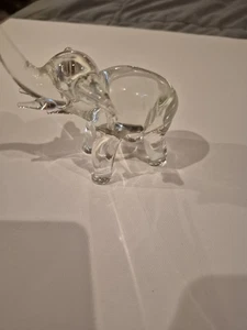 Klarglas Elefant Figur Deko - Bild 1 von 8