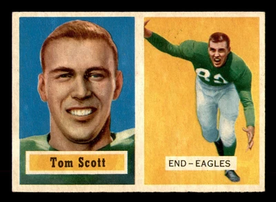 1957 Topps #25 Tom Scott Philadelphia Eagles VGEX to EX - No Creasing - Image 1 of 2