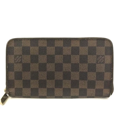 EGA Louis Vuitton Damier Zippy Zip Around Organizer Portafoglio Lungo Marrone/9BL0964 - Immagine 1 di 4