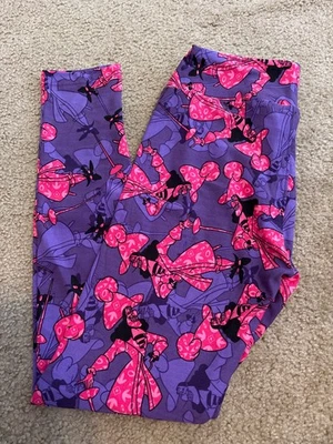 Leggings Disney Lularoe OS Capitán Gancho RARO DIFÍCIL DE ENCONTRAR Púrpura Rosa Nuevos Con Etiquetas Foto 1 de 2