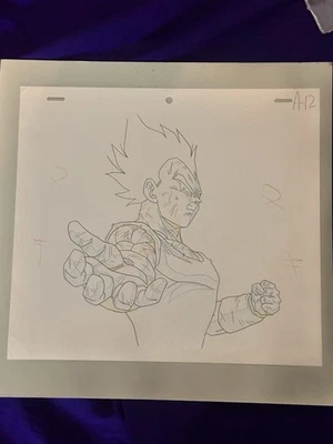 DRAGON BALL Z Vegeta Anime Douga genga not cel - Image 1 of 3