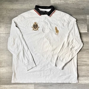 Ralph Lauren Shirt Mens 3XLT White Big Pony Crest Polo Embroidered Tartan Jockey - Imagen 1 de 17