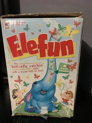 Vintage 2002 Elefun Elephant Butterfly Game Milton Bradley Missing Pieces - Image 1 of 4