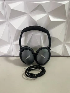 Bose QuietComfort 25 nere cuffie originali noise canceling cablate AUX QC25 - Imagen 1 de 10