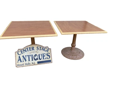 65315 Mesa de comedor moderna de hierro fundido Mesa de heladería Foto 1 de 4