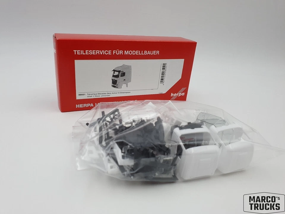 Herpa Cab MB Actros Stream 2.5 with Wind deflector 2 Pcs. 085021 /HN2186 - Image 1 of 1