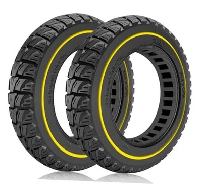 Neumático sólido todoterreno 10x2,0, reemplazable 10x2/54-152 10x2,125 OEM amarillo 2 piezas Foto 1 de 4