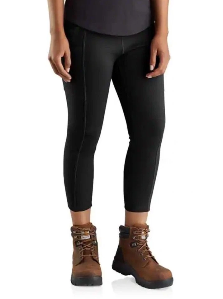 Carhartt Women’s Force Fitted Lightweight Ankle Length Leggings Black S BN5321-W