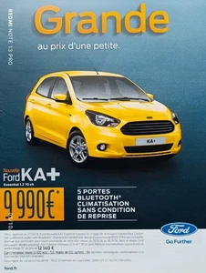 Pubblicità stampa vintage Ford!! " Auto KA+ gialla " - Foto 1 di 1
