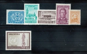 Argentinien #648, #664, #665, #666, #668, #679. Alles komplett. 1955-1959. MH [S4511] - Bild 1 von 1