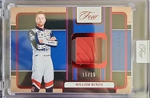 William Byron 2025 Panini Turn Four NASCAR Race-Worn Shoe Soles Red #15/15 - Picture 1 of 2