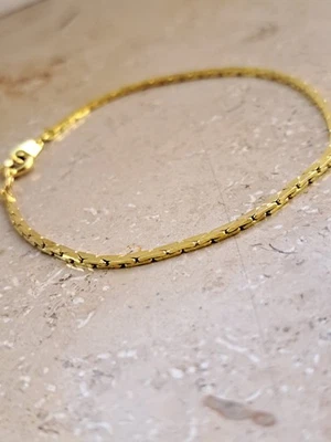 Zartes, elegantes Armband, Damen, Metall, Umfang 17,5 cm, goldfarben, Vintage - Bild 1 von 4