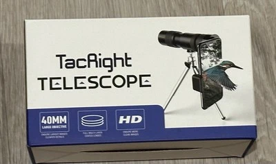 TacRight Portable Monocular Telescope w/ Tripod 300X40mm Telephoto Zoom NIB - Image 1 of 2