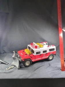 Vintage 2000 Tonka Hasbro Fire Department Rescue Hummer Toy Truck Working Sounds - Picture 1 of 19