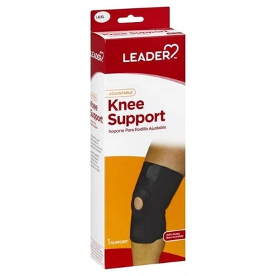 Leader Soporte de Rodilla Ajustable Neopreno Rótula Abierta Grande/XLarge Foto 1 de 2