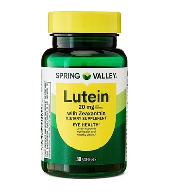 Spring Valley Lutein with Zeaxanthin Softgels 20mg 30 Count - Image 1 of 4
