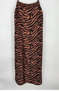 Gianni Bini Maxikleid schwarz-braun Zebramuster - Bild 1 von 3