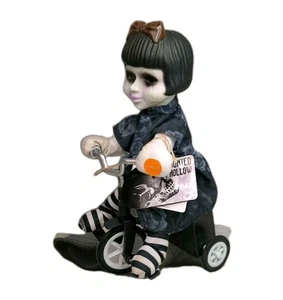 Haunted Hollow Halloween Animated Talking Demon Girl On Tricycle - Picture 1 of 2