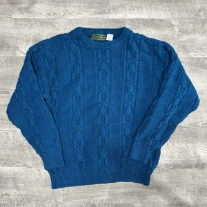 Vintage Croft and Barrow Zopfmuster Pullover Herren M Fischer Chucky Grandpacore - Bild 1 von 15