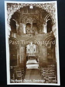 Vintage RPPC - The Round Church, Interior - Cambridge - Picture 1 of 1