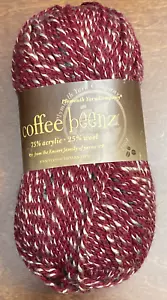 Plymouth Yarn Co Café Beenz Hilado Merlot Acrílico Lana 214 Yardas 100 Gramos - Imagen 1 de 4