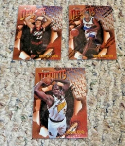 Lote de 3 tarjetas de baloncesto 1997-98 debuts de novato Anthony Parker, Foyle Derek Anderson - Imagen 1 de 2