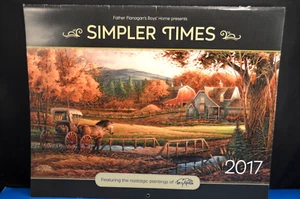 BOYS TOWN "Simpler Times" 2017 CALENDAR Unused NOS Father Flanagan A+ Paintings - Picture 1 of 12