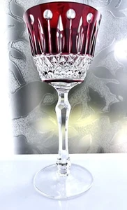 FABERGE RUBINROTE KRISTALL KING LOUISE / XENIA WEINGLÄSER, gemarkt - Bild 1 von 6