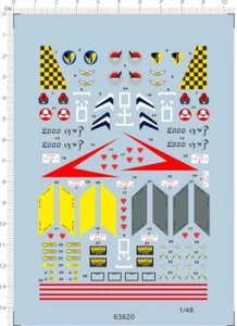 1/72 Israel Fuerza Aérea Israelí F-4 Phantom Fighter Marcas Modelo Kit Calcomanía de Agua - Imagen 1 de 1
