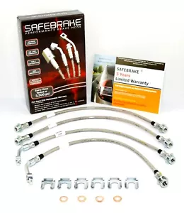 Navara D40 (with 3 Inch Lift) 2004-2020 - SAFEBRAKE Performance Hoses - Picture 1 of 11