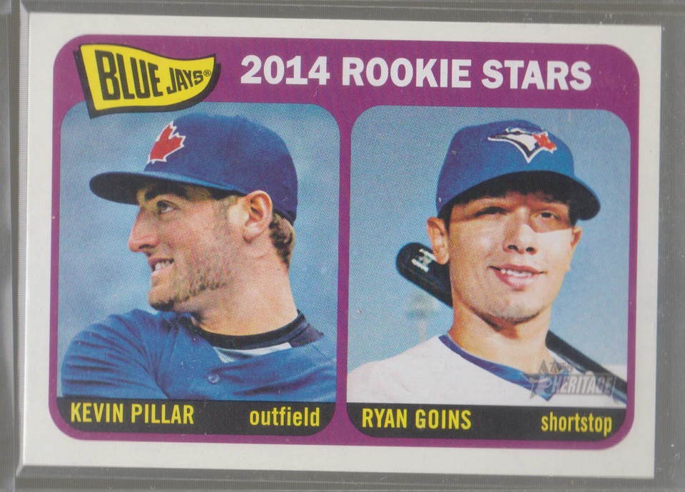 2014 Topps Heritage #421: Kevin Pillar/Ryan Goins - Image 1 of 1