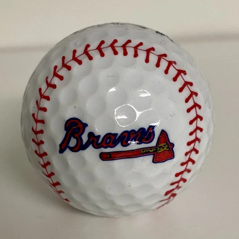 Atlanta Braves Rawlings Official National League Baseball Golf Ball Raven RARE Cover