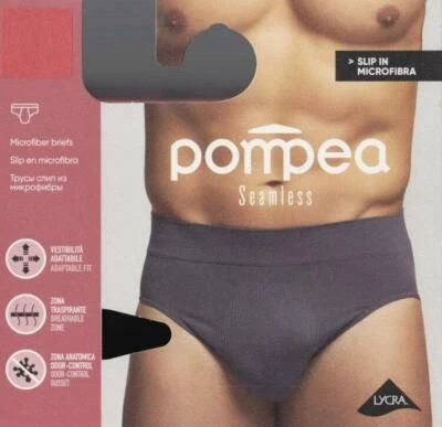 6 pezzi slip uomo microfibra costa pompea anatomico taglie s-m l-xl  nero-assort - Immagine 1 di 2