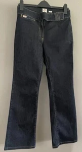 Miss Sixty Roxy 1 Vintage 90s Navy Blue Indigo Flared Bootcut Jeans Size 10 - Picture 1 of 7