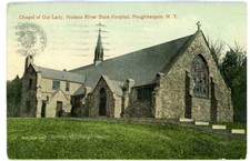 POUGHKEEPSIE New York-Capela no Rio Hudson Hospital Estadual-Cartão Postal hrsh