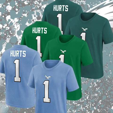 SALE!! Jalen Hurts Philadelphia Eagles Player Name & Number T-Shirt Unisex S-5XL Cover