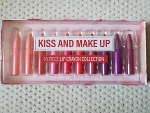 Neu im Karton Kiss and Make Up 10 Stück Lippenstift Sammlung Set, 0,53 Oz. - Bild 1 von 2