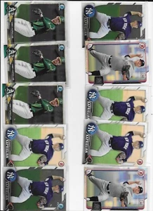 LOTTO DI 20 CARTE JAMES KAPRIELIAN ROOKIES NEW YORK YANKEES BOWMAN ATLETICA - Foto 1 di 2