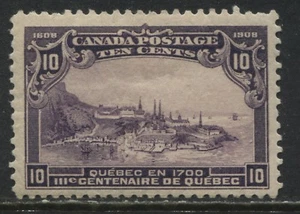 Canada 1908 Quebec 10 cents mint o.g. - Picture 1 of 1