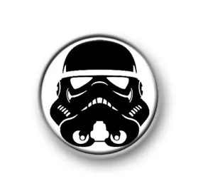 Storm Trooper / 1” / 25mm Pin Button / Anstecker / Star Wars / Jedi / Yoda / Vader - Bild 1 von 2