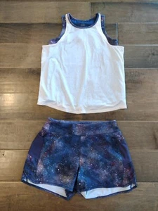 ATHLETA GIRL 2pc breaker shorts tank top matching activewear outfit set - L 12 - Picture 1 of 11