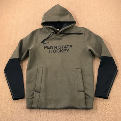 Penn State Nittany Lions Hoodie Sweatshirt Mens Small Gray Nike Hockey Pullover Cover
