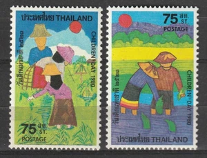 SELLO TAILANDIA 1980 SC#909-910 MNH OG DÍA DEL NIÑO - Imagen 1 de 1