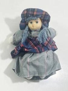 Vintage Peasant Girl Porcelain Head Doll - Picture 1 of 4