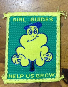 GIRL GUIDES patch VG pre loved condition HELP US GROW - Picture 1 of 2