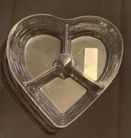 Longaberger Heart Shaped Plastic Basket  Liner #40086 No Box Cover