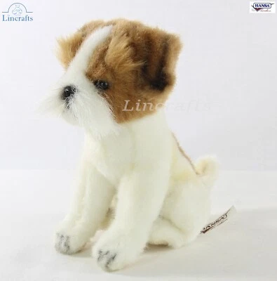 Mini Jack Russell Plush Soft Toy by Hansa 8419-Brand New- Lincrafts UK Est 1993 - Image 1 of 4